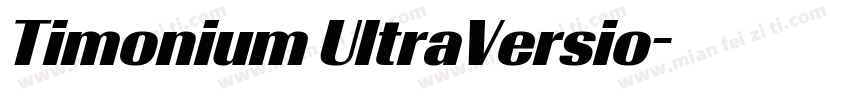 Timonium UltraVersio字体转换